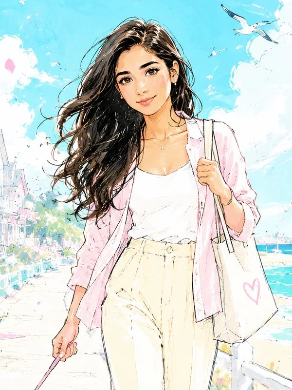 Malena, a fictional adult character for private chat, shown in a portrait